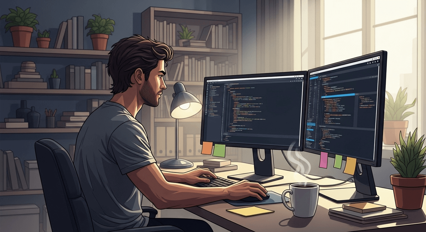 webmaster at work